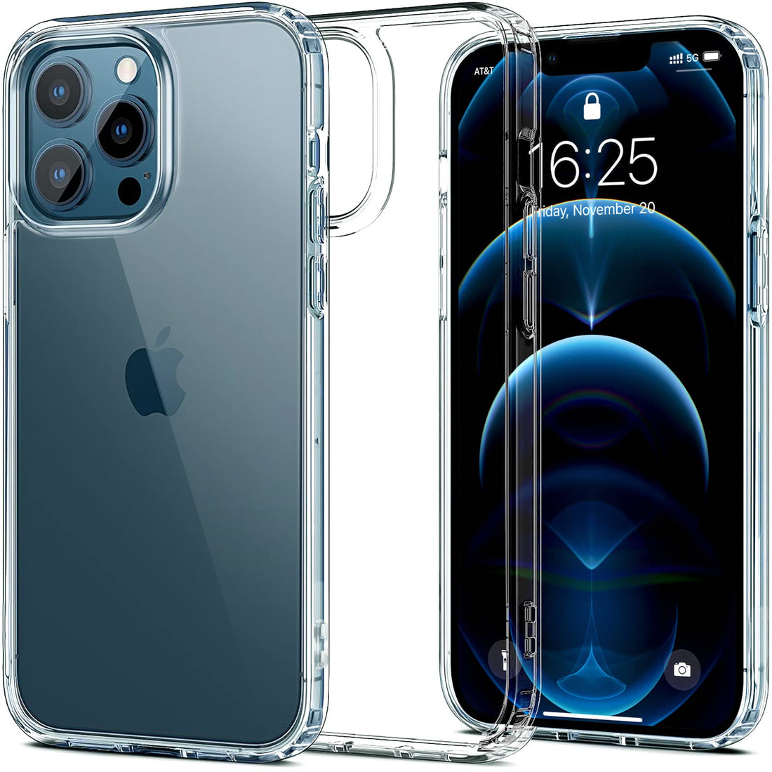 INFOSUN for iPhone 12 Pro Max Case Clear Cover [Anti-Yellowing] Ultra Thin Silicone Shockproof Back Cases Transparent Protective Phone Case for Apple iPhone 12 Pro Max 6.7 inch 2020 - Crystal Clear
