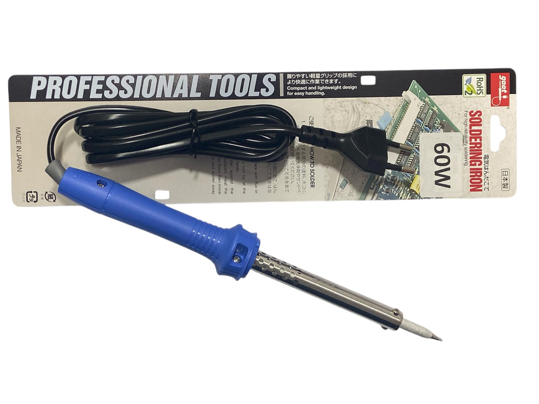 Goot 60W Soldering Iron Made in Japan – High-Quality 220V Precision Soldering Tool for Electronics and DIY Projects