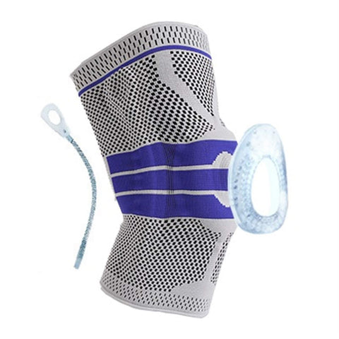 1 PC Sports Safety Knee Pads Brace Support Basketball Volleyball Patella Protection Knee Protector Power Knee Joint Support (Color : A gray, Size : X-Large)