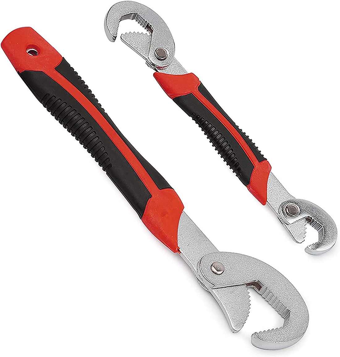 Stainless Steel Socket Adjustable Universal Multi Function Wrench Spanner Set Tools Snap And Grip Open End Snap N Grip Tool Spanner 9Mm to 32 Mm Works (Set of 2 Piece)