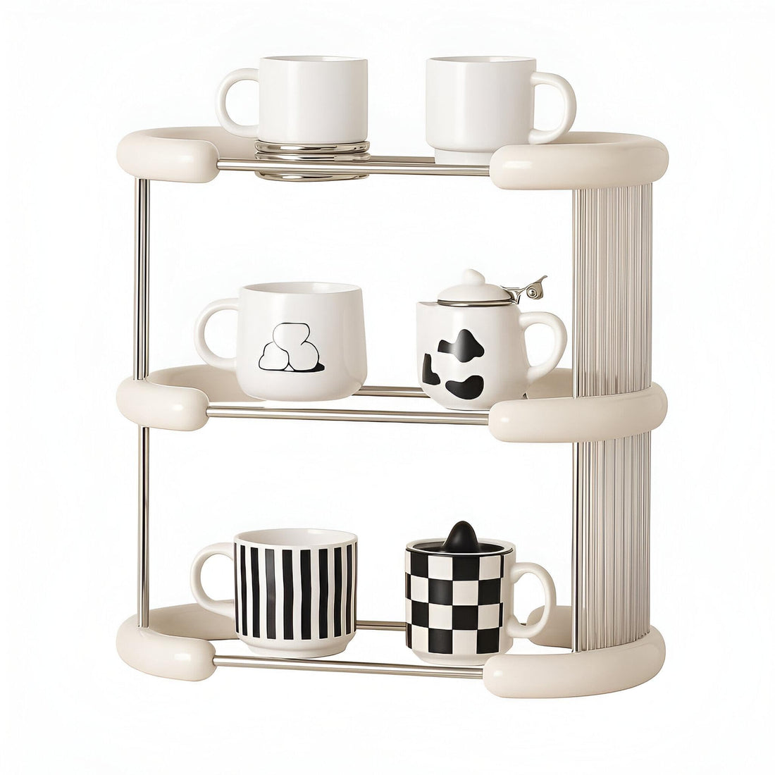 Acrylic organizer-a versatile rectangular shelf for cosmetics and accessories, easy to install and space-saving design for your supplies.