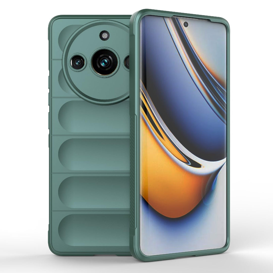 Realme 11 Pro/11 Pro Plus (11 Pro+) Global Magic Shield TPU + Silicone Shockproof Phone Case (Green)