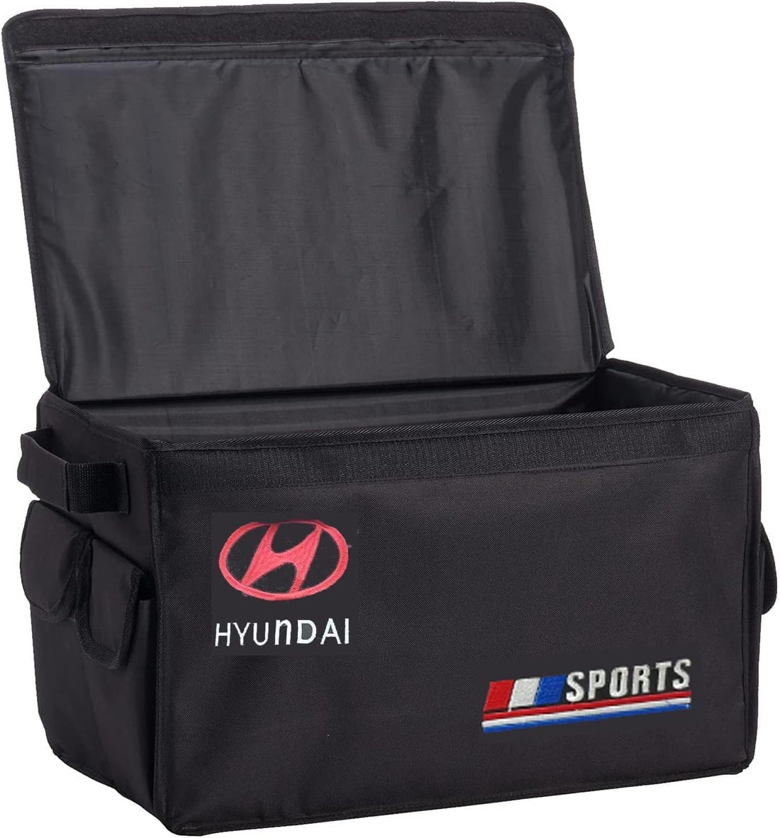 USHOP Y Foldable Car Trunk Organizer Storage Box with Small Pockets and Slots (HYUNDAI)