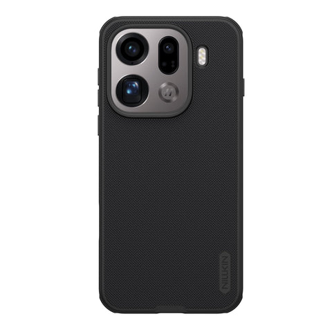 GQ for Oppo Find X9 Pro Nillkin Magnetic Case - M-ag/Safe-Compatible Slim Fit Dotted Frosted Matte PC Back Cover + TPU Bumper with 4-Corner Airbag Shockproof Protection (Black)