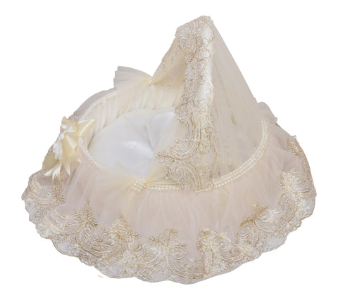 Daphne Round Baby Bed For Newborn Baby Party, 58 X 58 X 58 - Biege