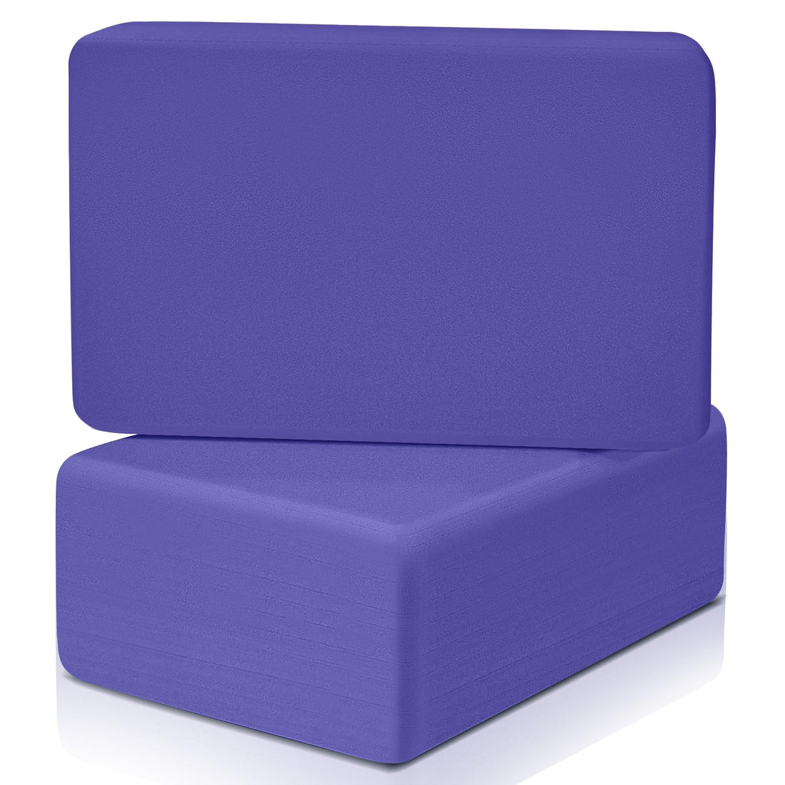 Yoga Blocks 2 Pack 3x6x9IN Foam Block Supportive Latex-Free with Rounded Edges, Non-Slip Exercise Blocks for Pilates, Meditation, Balance, Stretching and Deep Poses