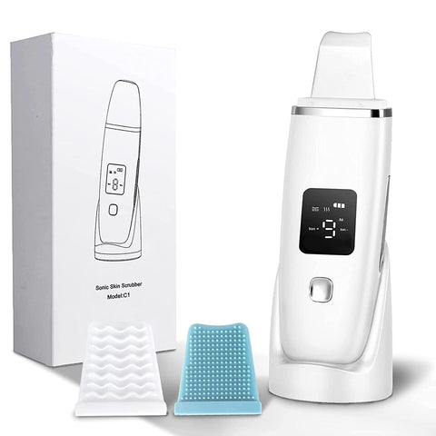 Dealsure Ultrasonic Shovel Machine for Facial Skin Scrubber Lifting Moisturizing & Cleansing Skin Dirt Blackhead Remover Peeling Tool,Pore and Exfoliator, Comedone Extractor Treatment (Multicolor)