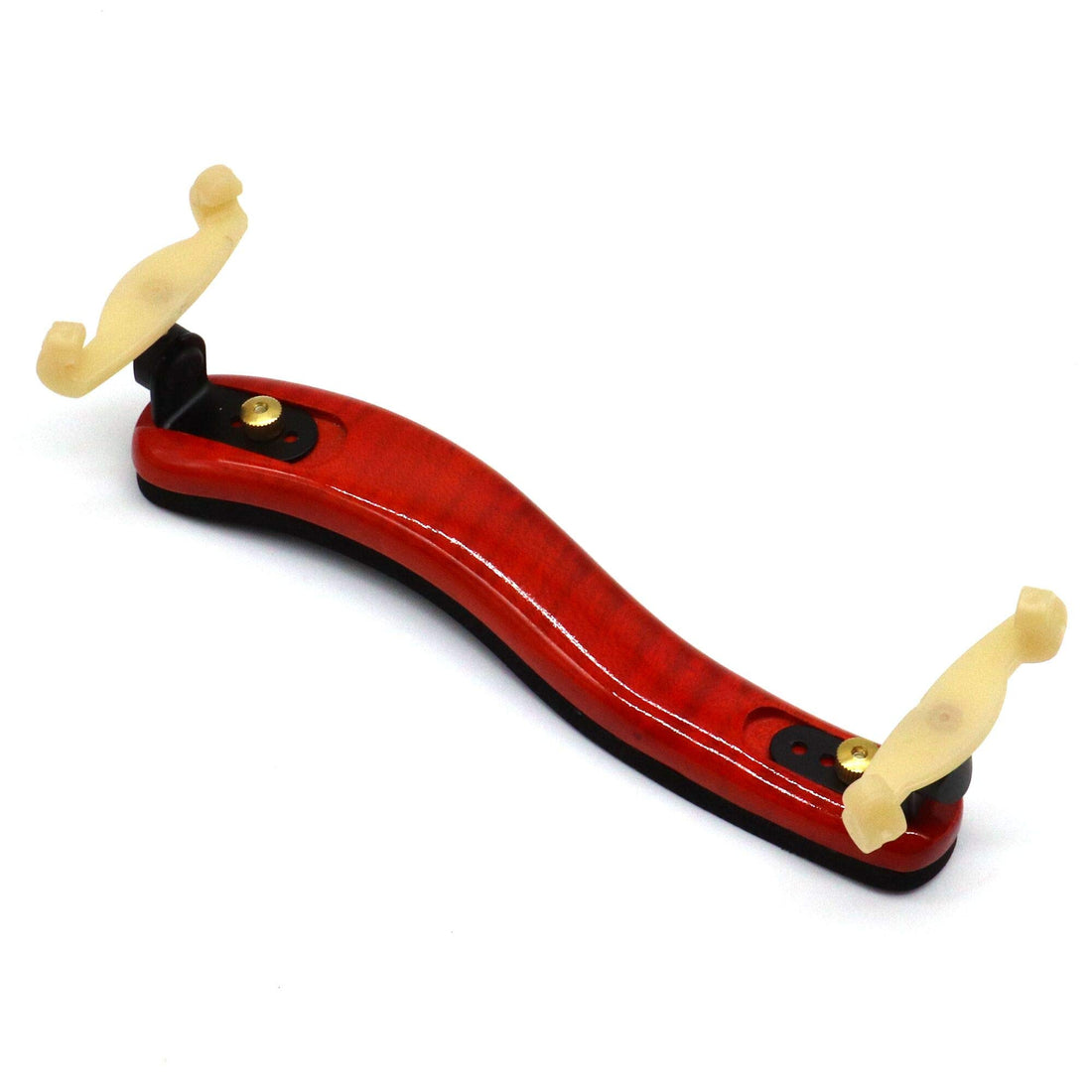 3/4 And 4/4 Violin Shoulder Rest Craft pattern Premium Maplewood with Adjustable Silicone claw and Comfortable sponge with Rosin & Violin wipe - Multi Color