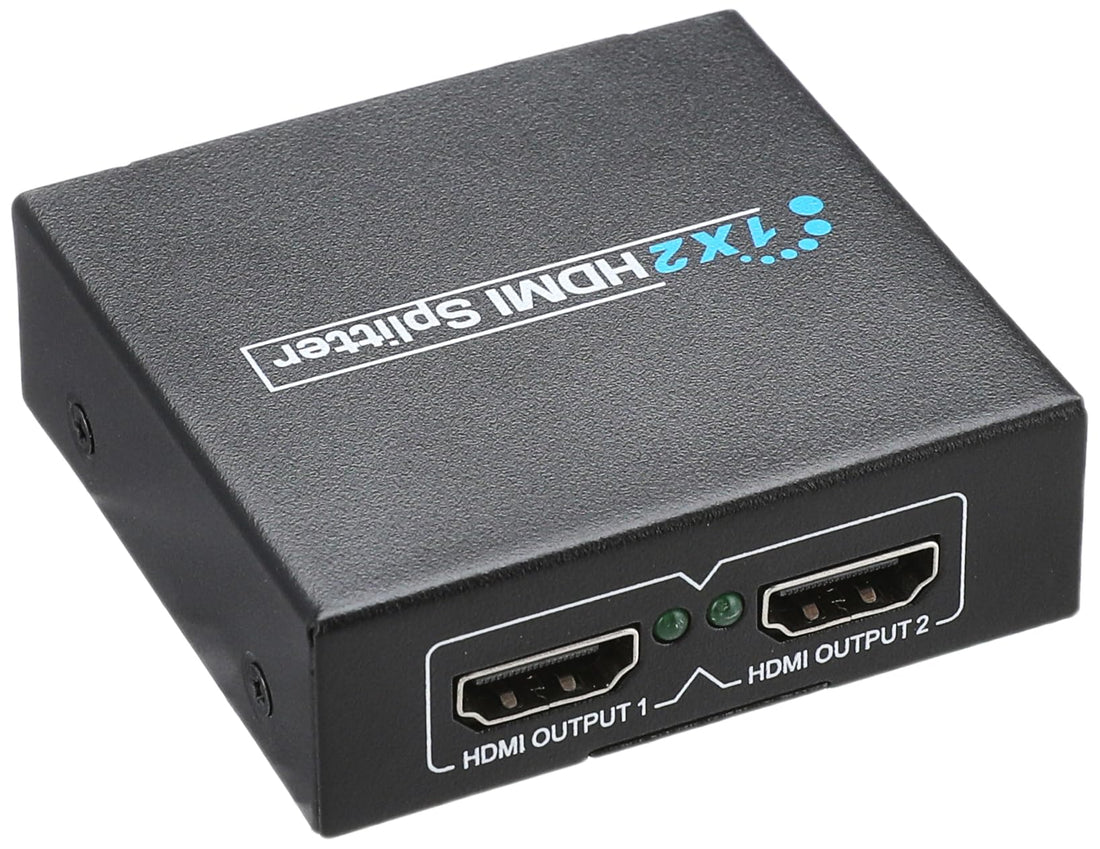 2-Port Mini HDMI Splitter Switch Adapter – 1080P Full HD Signal Sharing for TV, Monitor, and Projector