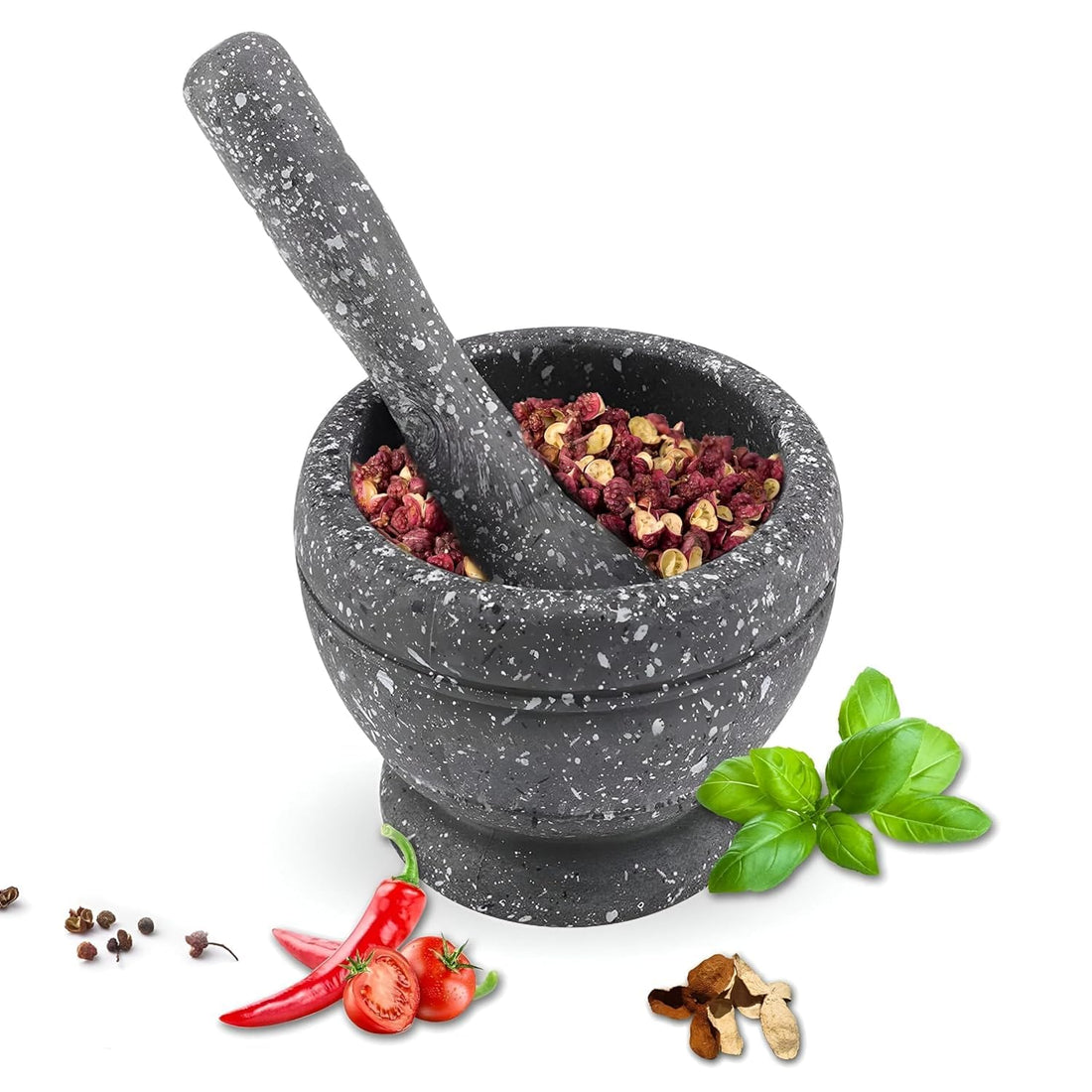 Mortar And Pestle Set Granite Spice