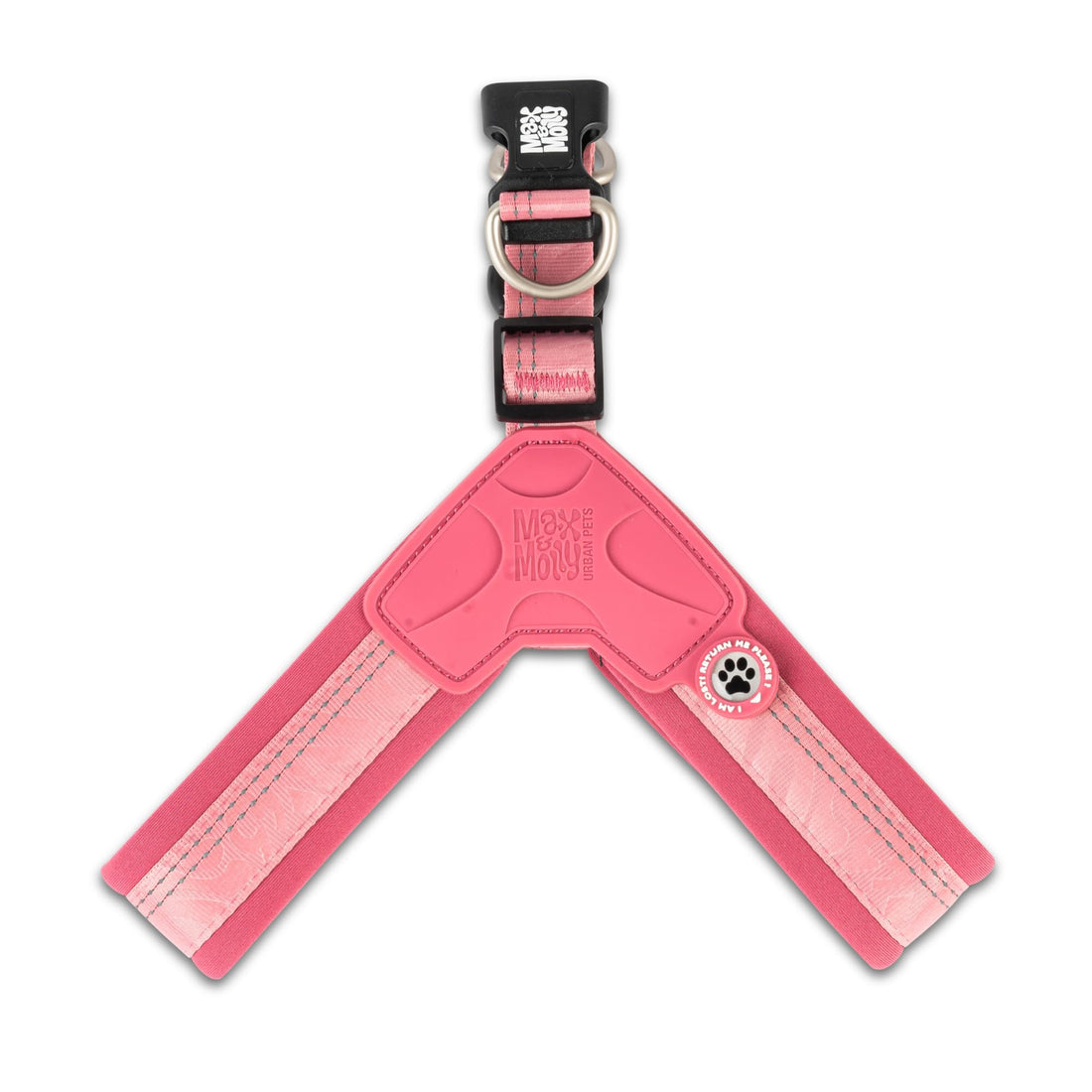 Max & Molly Urban Pets Q-Fit Harness - Design Matrix 2.0 Rose/L SIZE