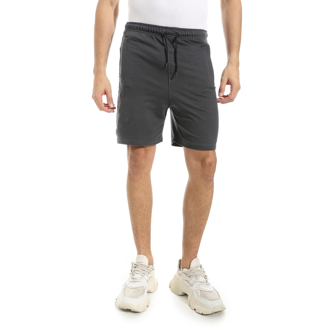 Andora mens Cotton Elastic Waist Casual Shorts (pack of 1)