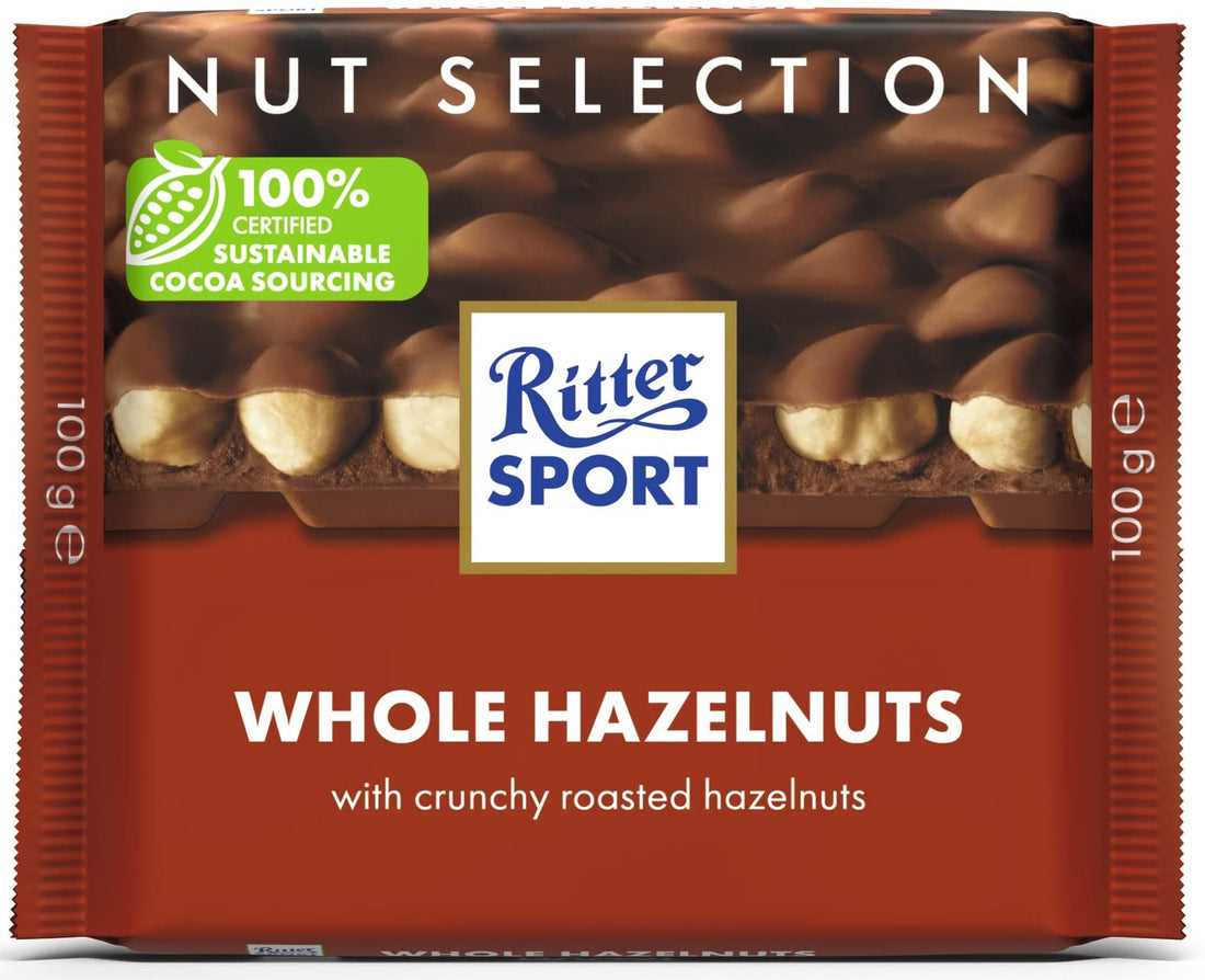 Ritter Sport Whole Hazelnuts Chocolate 100 g
