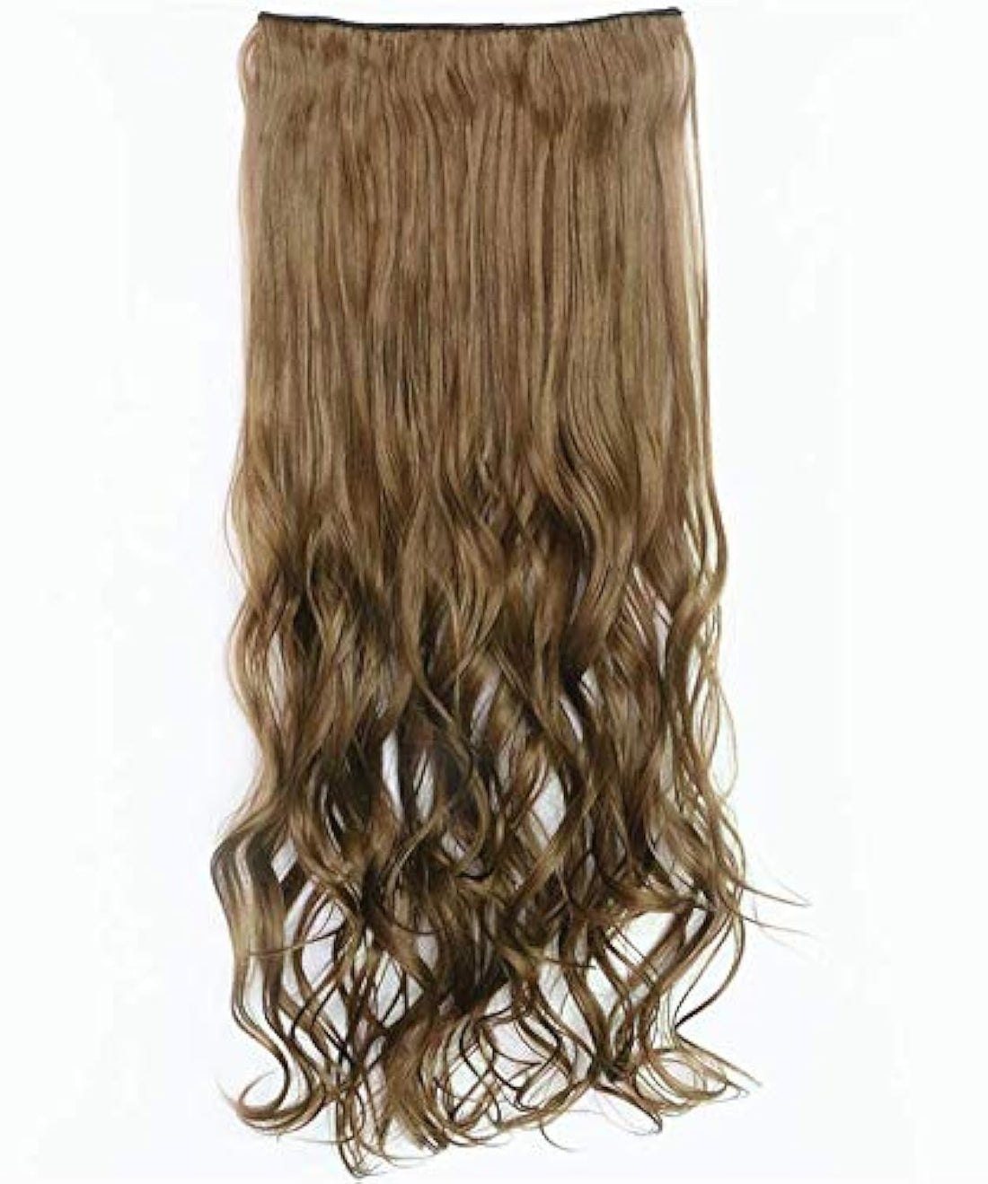 Fashion fluffy long curly Hair Extension golden brown