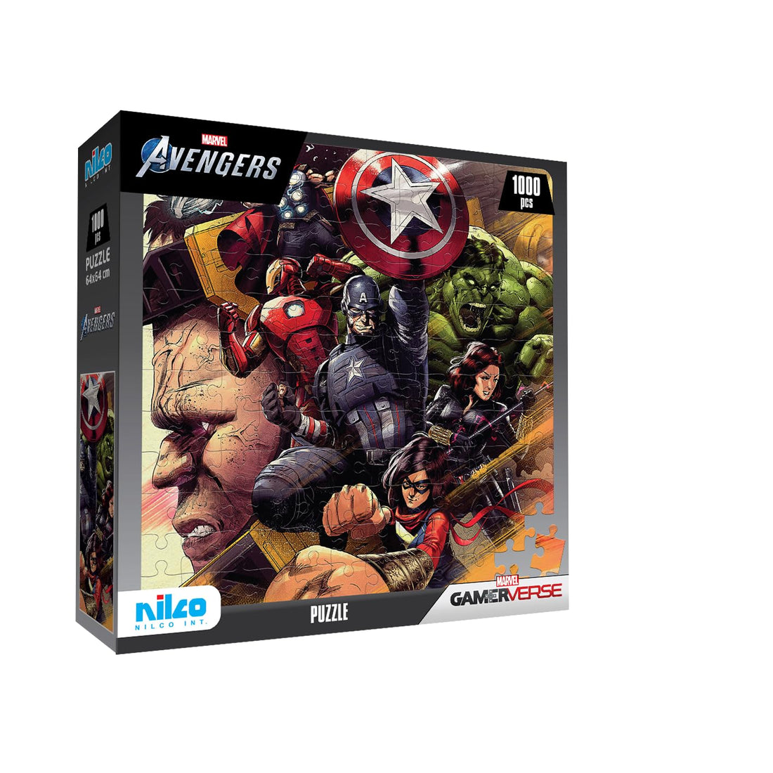 Nilco Marvel Avengers Puzzle 1000-Pieces Set, 63.5 cm x 63.5 cm Size