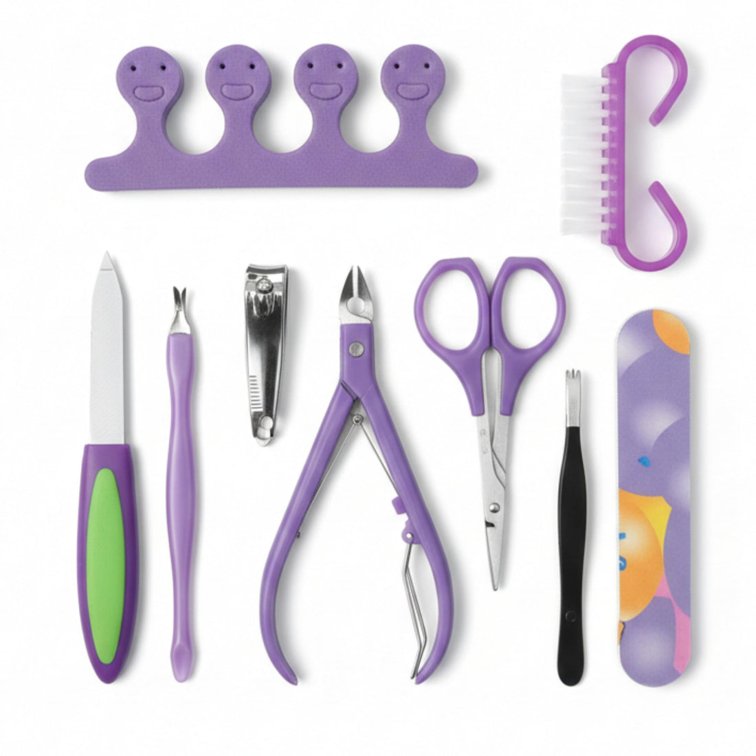 Stainless Callus Removers Set Foot File Pedicure Tools Kit for Feet Nail Clippers Set Fingernail Clipper Toenail Clipper Nail Care Tool with Travel Case for Men Women 9pcs