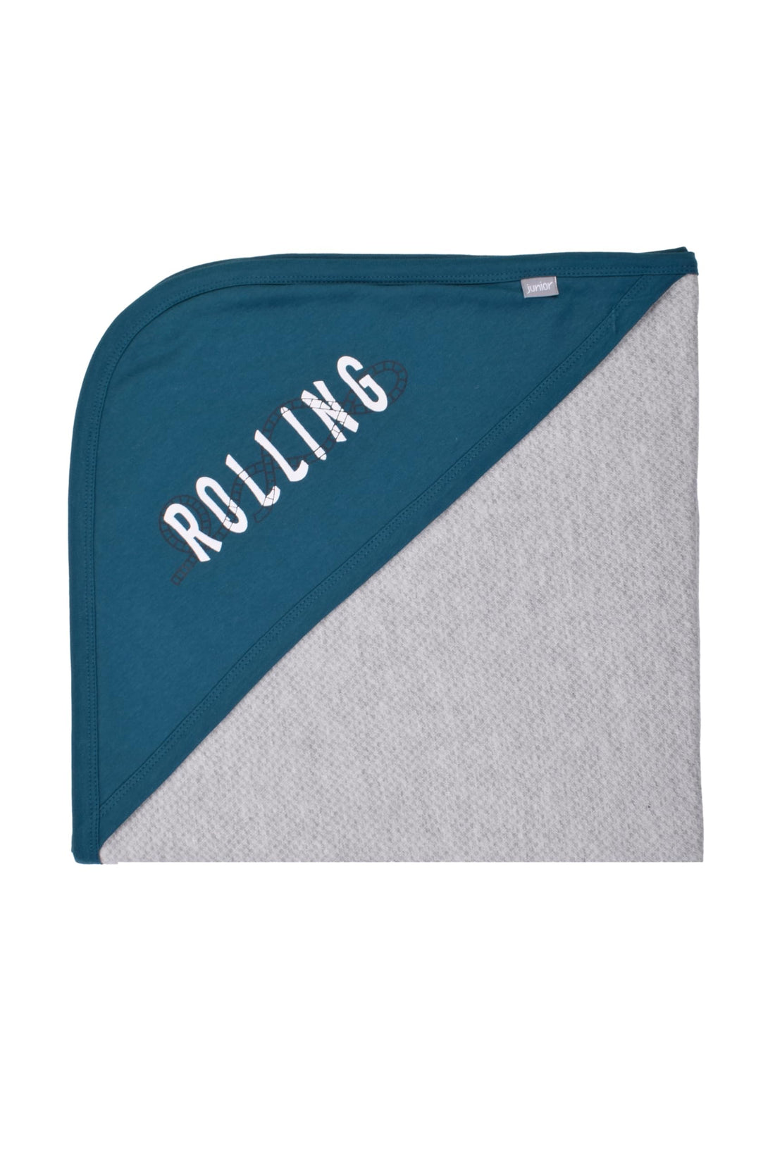 Junior Baby Boy Hooded Blanket, 3 Months
