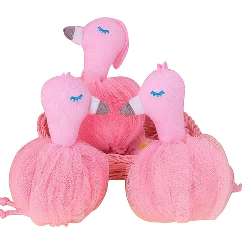 "Unique Flamingo Bath Loofah, Soft and Beautiful, Beyond Expectations" - Generic