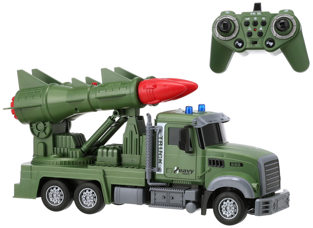 Awlad Farghaly QH9004-2 Remote-Controlled Missile Carrier Toy, Large