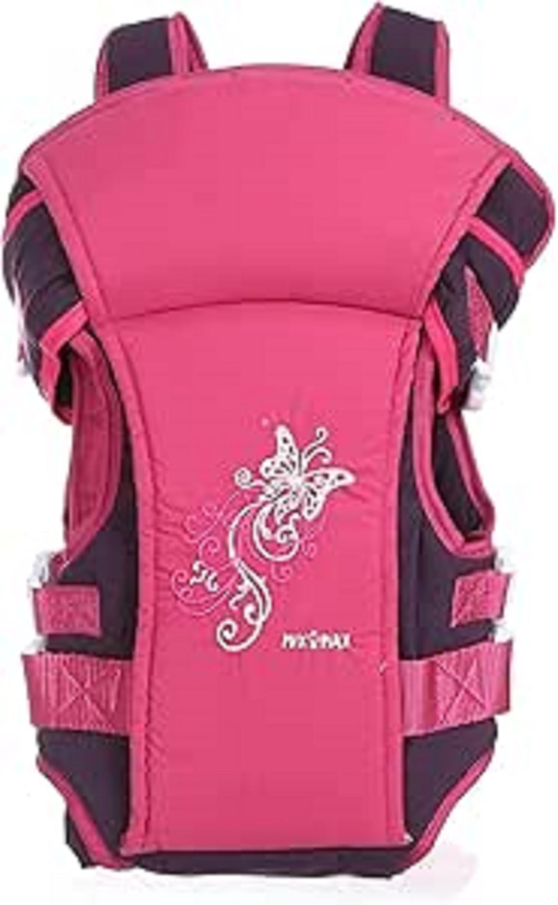 Mix&Max Baby Carrier Embroidered Shape For Unisex-Purple&Fuchsia