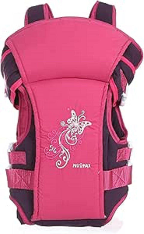 Mix&Max Baby Carrier Embroidered Shape For Unisex-Purple&Fuchsia