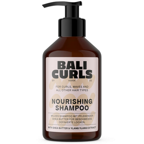 Bali Curls Nourishing Shampoo – Sulphate Free Cleanser for Curly, Wavy & Afro Hair with Hydration & Frizz Control, 250 ml
