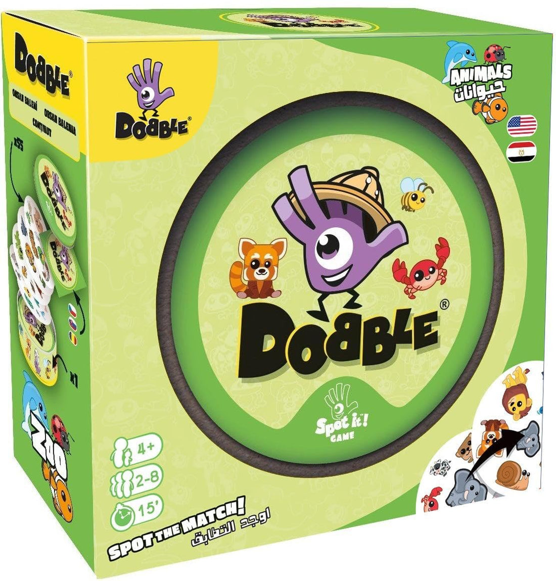 Nilco Green Dobble Animals Card Game
