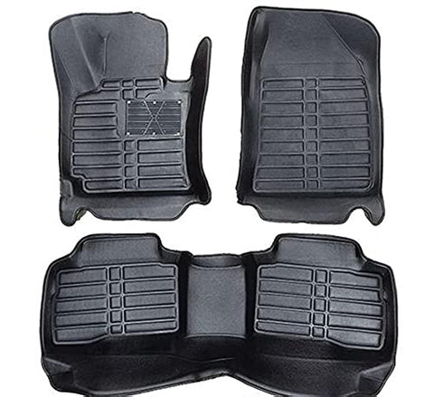 5D Floor Mat Specialized For Nissan Qashqai 2020 10 Miili Thickness - 3 pieces From compressed Leather