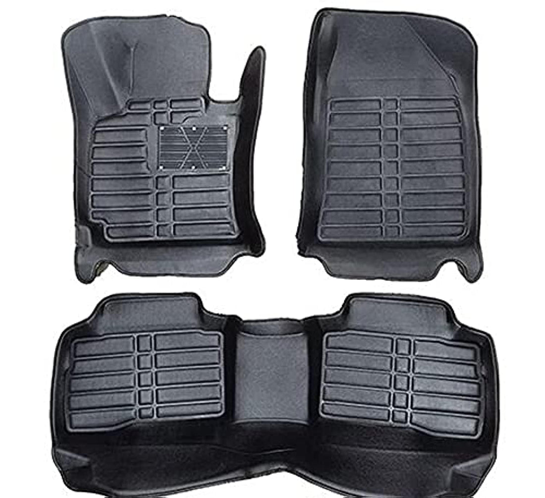 5D Floor Mat Specialized For Nissan Qashqai 2020 10 Miili Thickness - 3 pieces From compressed Leather