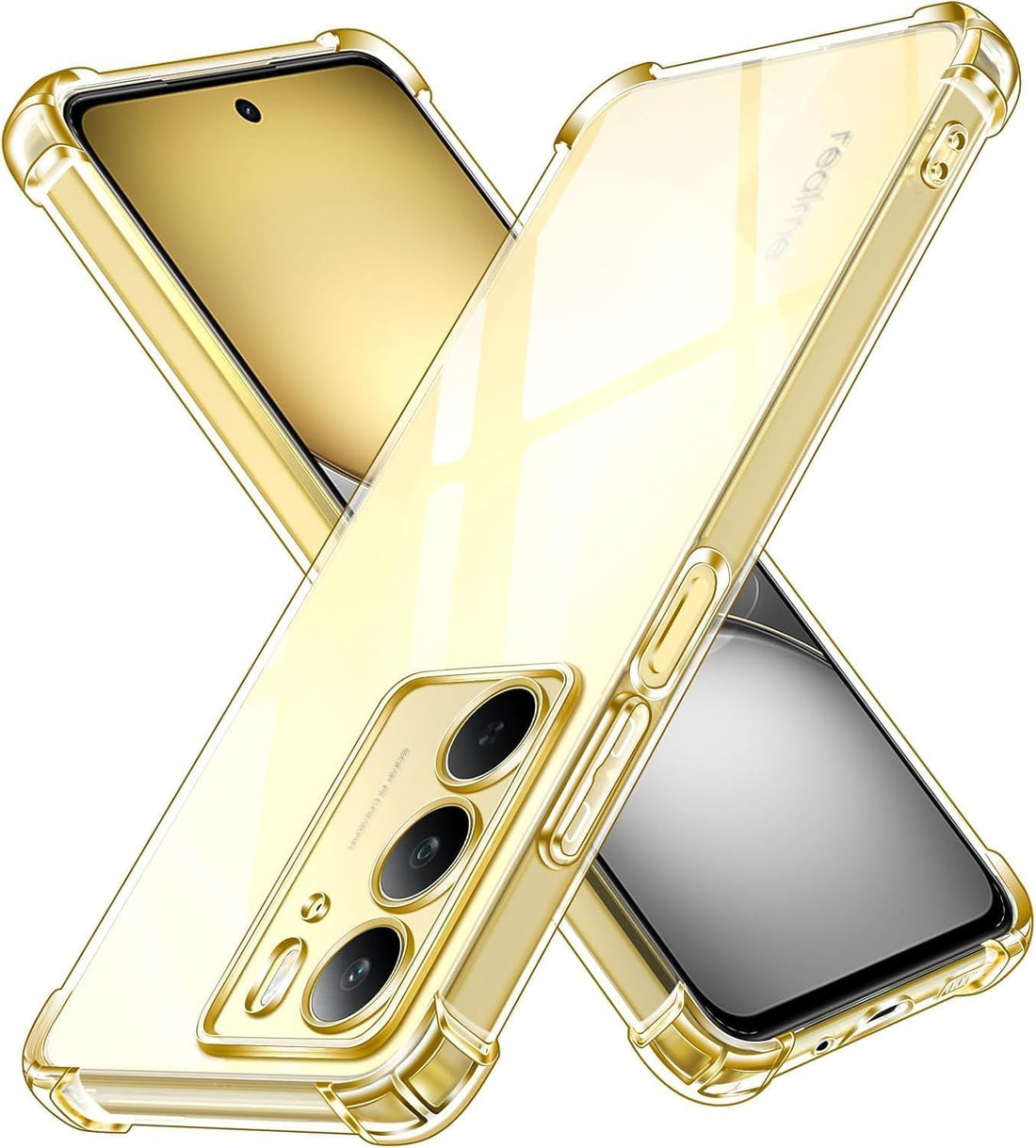 Compatible with OPPO Realme C75 Shockproof Clear Case Cover