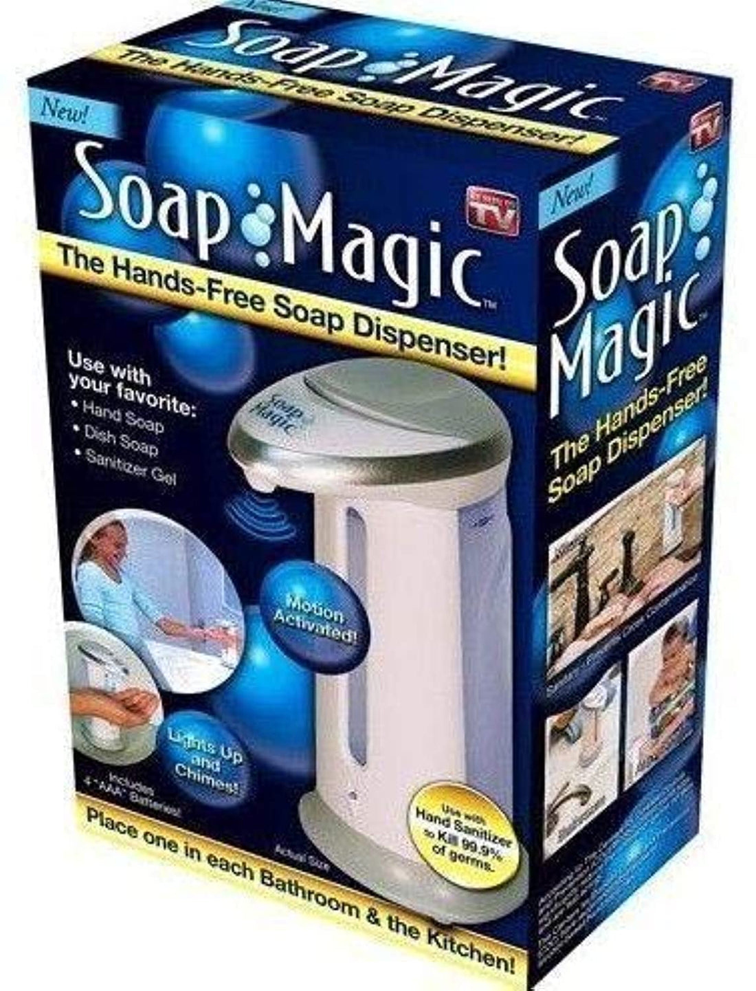 Soap Magic Hands Free Soap Dispenser,Touchless automatic Soap/Lotion/Hand sanitizer dispenser-[ONM]