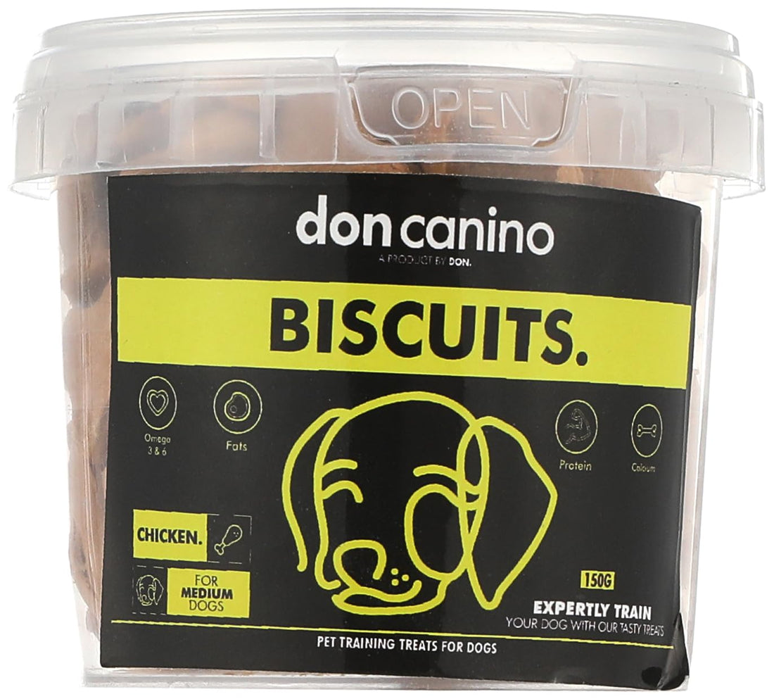 Don canino Training Biscuit Treats for Dogs Meduim chicken 150 Gram