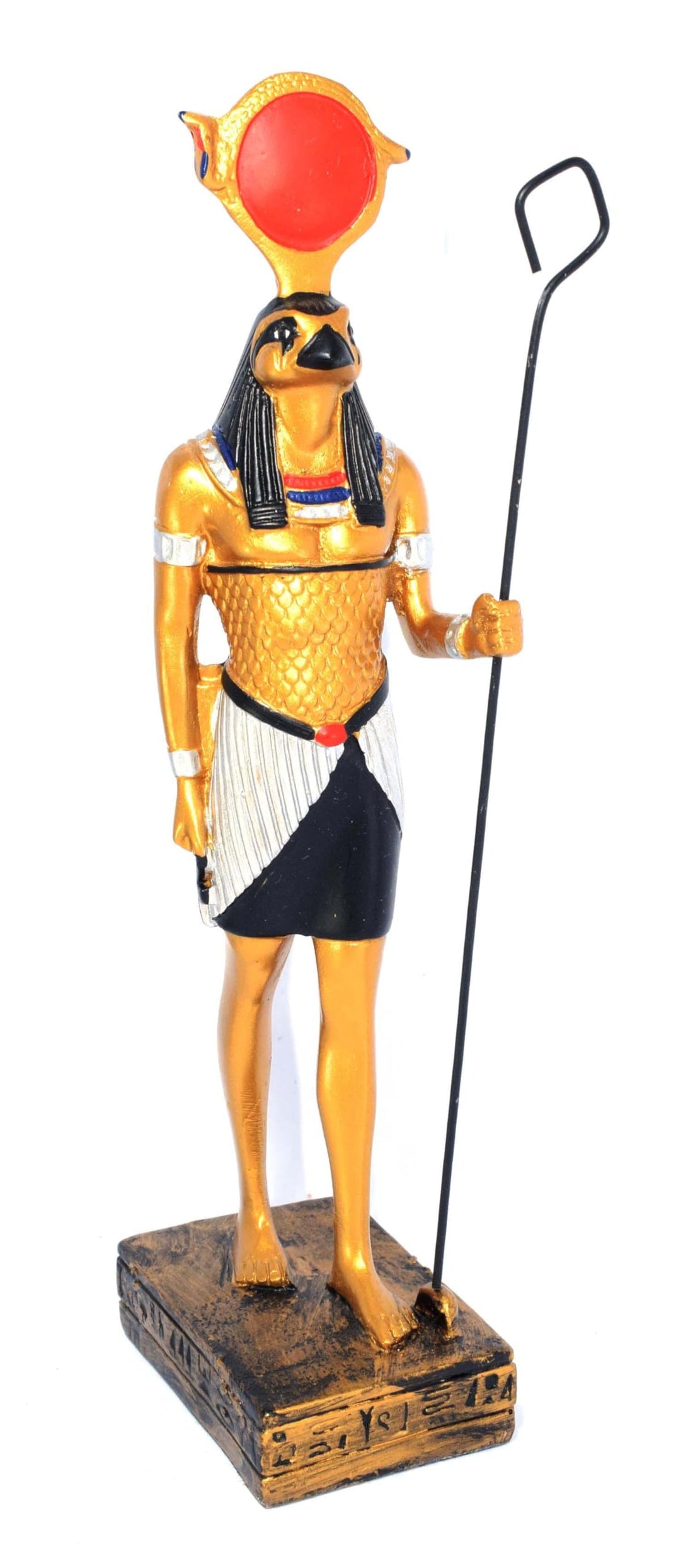 immatgar pharaonic horus Statue ancient Egyptian souvenirs gifts for women and men Home Décor Sculpture Pharaohs art (Golden1-20 CM Long)