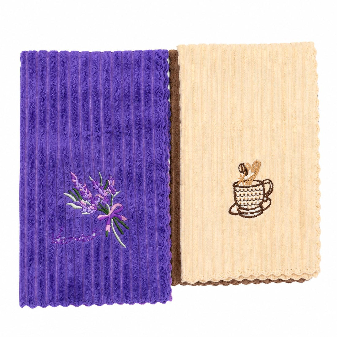 Multipurpose Microfiber Towels Set of 4, Premium Kitchen Cleaning Cloths for Drying, Dusting, Glass Cleaning, Countertops & Daily Household Tasks