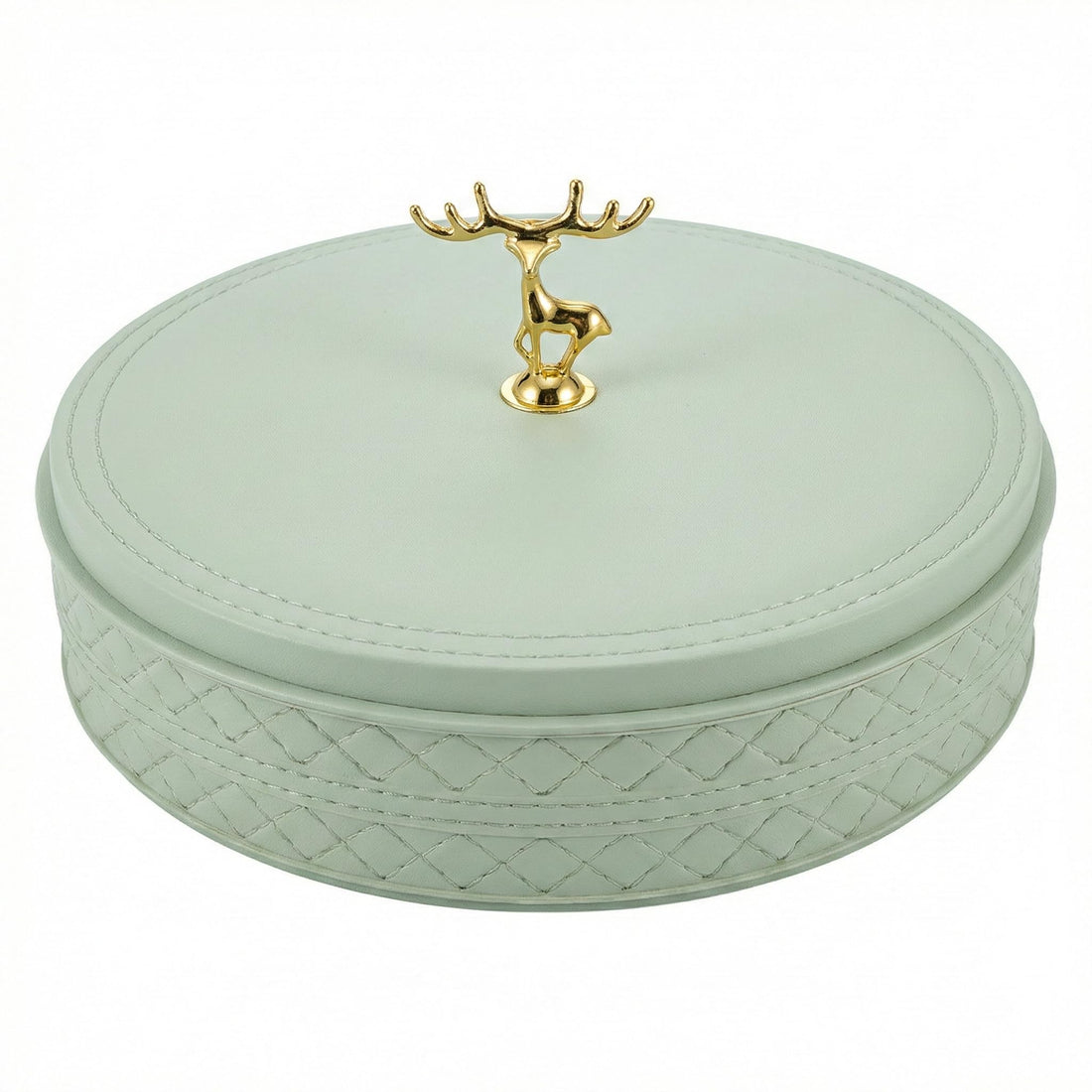 Plastic 5 Section Divided Tasley Organizer with Lid and Handle, Ramadan Kakh Biscuit Bonbonniere (Mint Green)