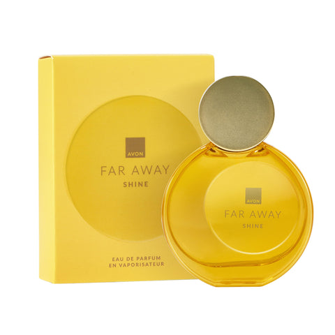 Avon Far Away Shine 50ml, Oriental Gourmand Scent Notes, Long Lasting Scent, Perfect for Any Occasion, Cruelty Free