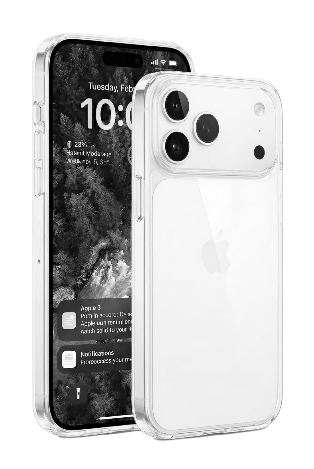 Nopatia Case for iPhone 17 Pro Max 6.9 Inch Unique Touch Back Cover Built-in Camera Protection Bumpers Slim Fit Anti-Scratch Protective Bumper (White)