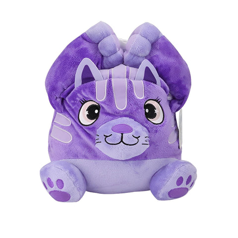 Baby Carrier - Washable Insulated Meal Bag Purple Cat Design and Strong Buckle Closure Suitable for Preschool Age Three