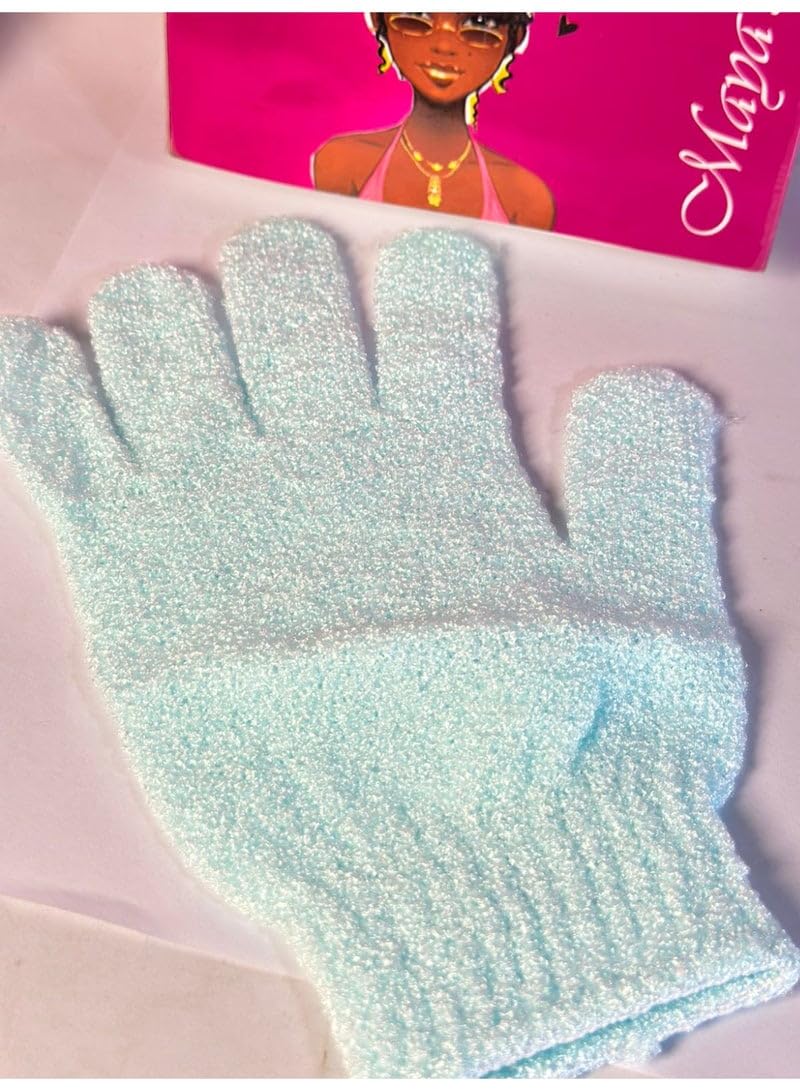 Pack Of 1 Exfoliating Gloves, Wash Gloves, Body Shower Gloves, Massage Exfoliating Gloves For Body And Face With Hooks may vary color