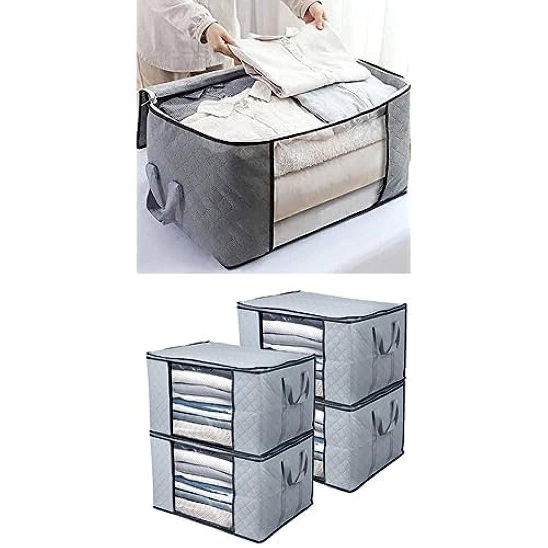 Kabotine garment/blankets storage bag + BoxLegend Clothes Storage Bags - Pack of 4,90L