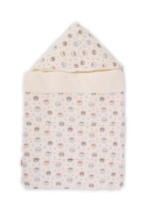 Junior Unisex Baby Printed Fur Wearable Blanket, 3 Months