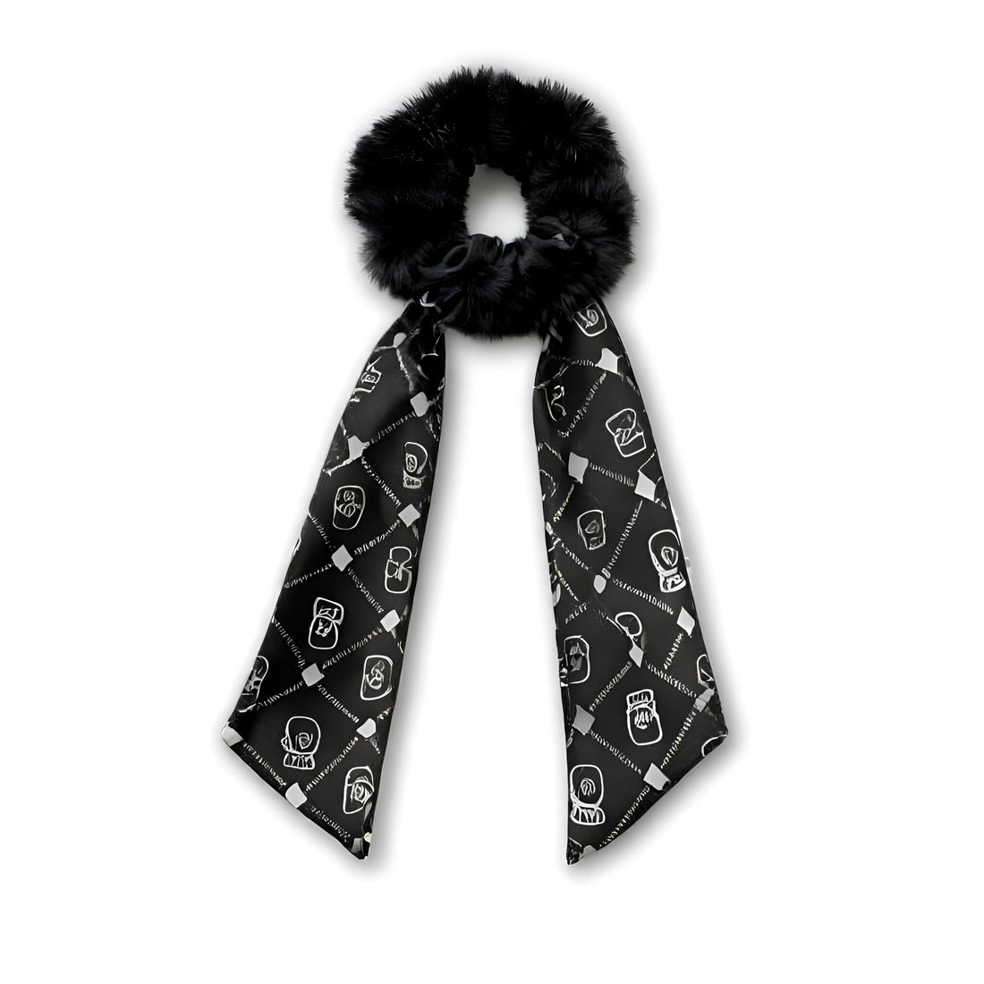 Luxury Fur Hair Band - Satin Accented with Elegant Bow, Perfect for All Hair Types (option 3)