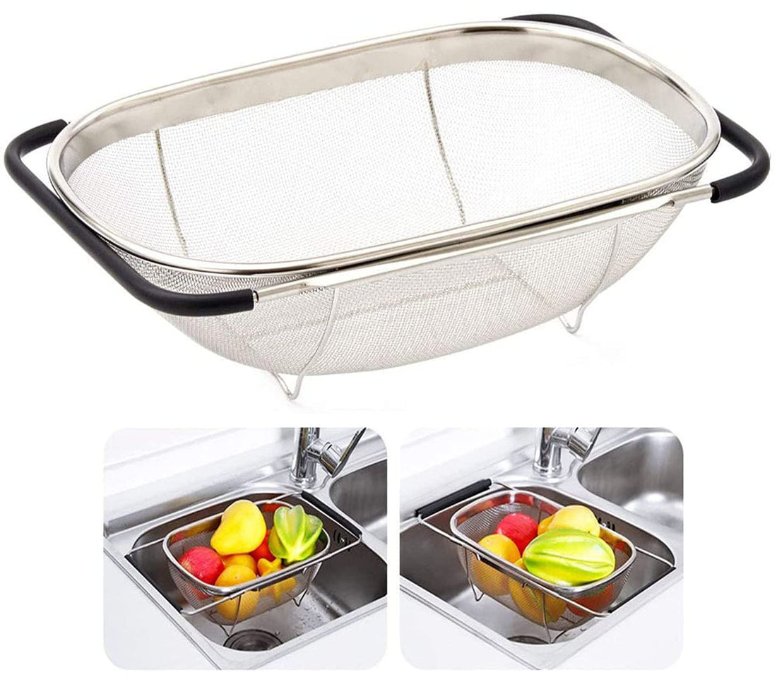 TFR 1 Over The Sink Stainless Steel Oval Colander