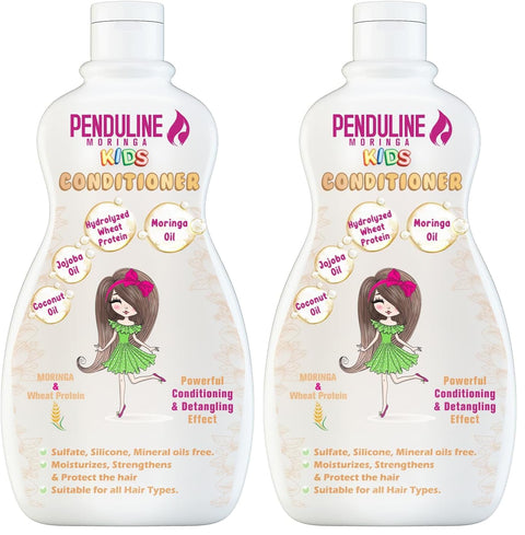 Penduline Moringa Kids Conditioner | Shea Butter | Gentle Cleansing & Frizz Control |Nourishing & Moisturizing |for Silky & Oily hair |300 Ml (Pack of 2)