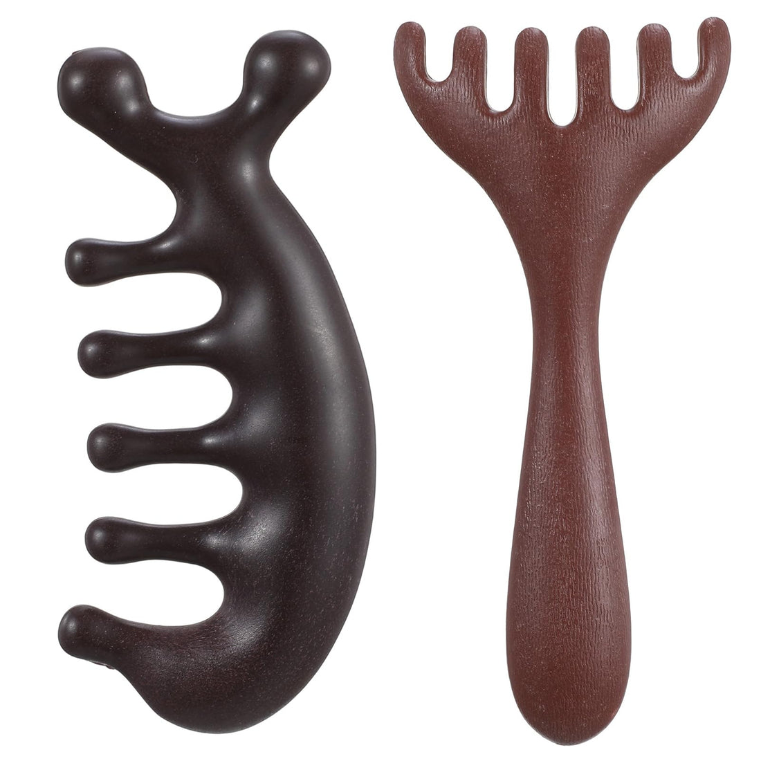 2 Pcs Wood Scalp Massager,Wooden Massage Comb,Massage Comb for Head & Body Massages, No Static, Gua Sha Therapy, Stress Relief Hair Care for Men & Women