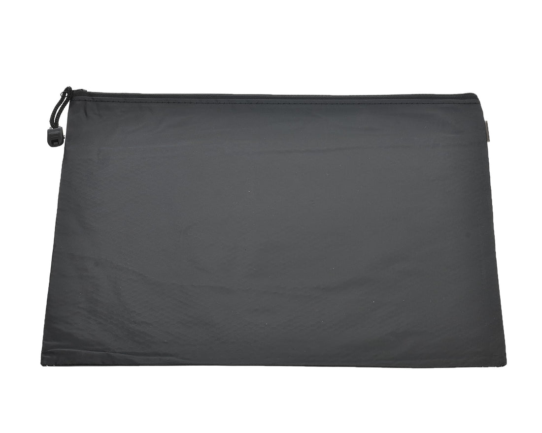 Zipper Pouch A3 High Quality Durable Document Holder with Smooth Zipper Closure Ideal for Office School and Travel Essentials Black