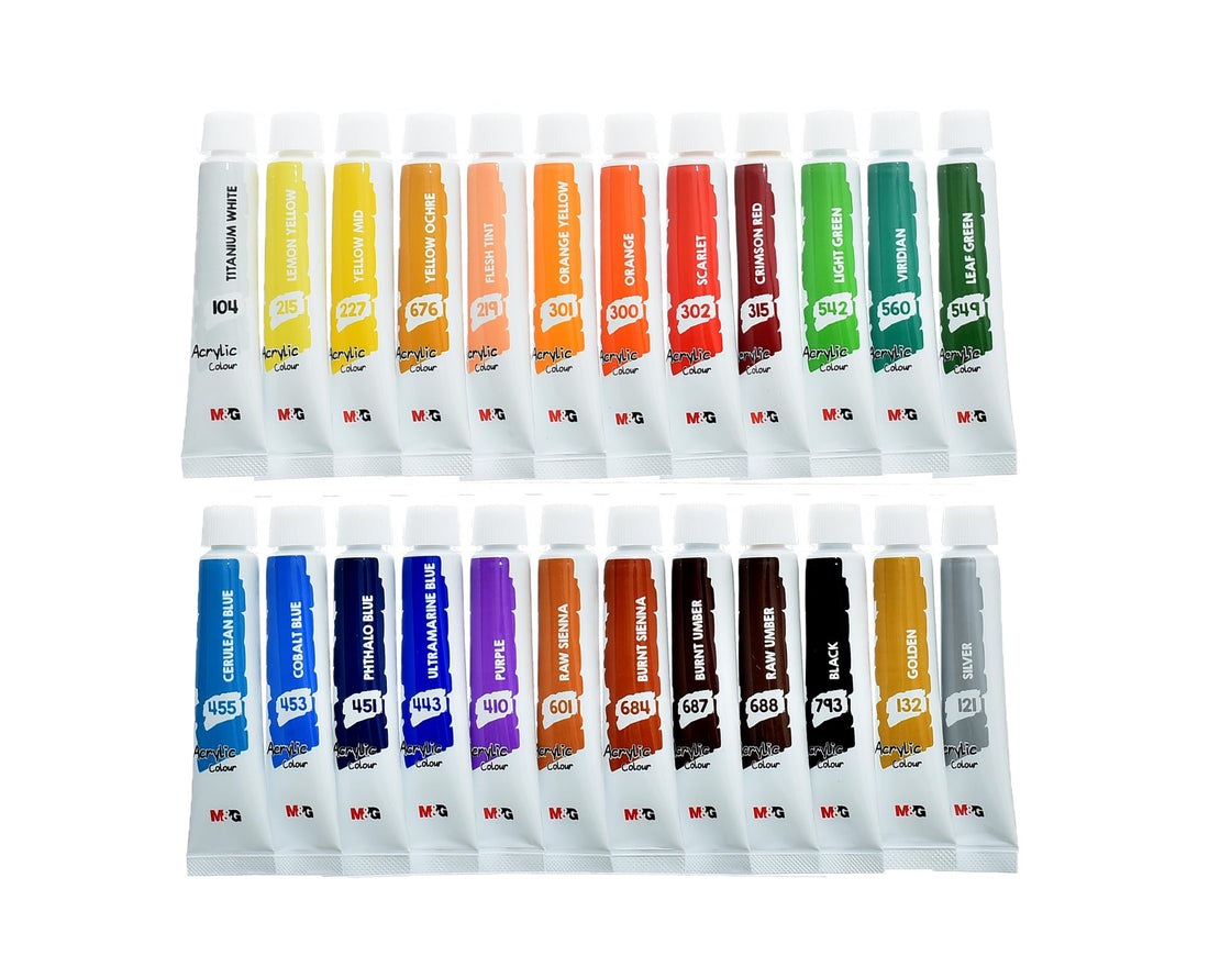 M&G Acrylic Paints 12 Ml - Set Of 24Pcs