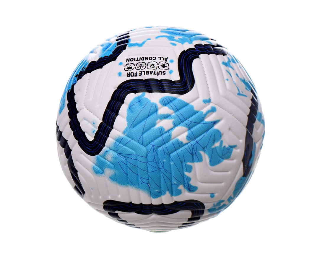 Football Premier League made with high-grade pvc Match and Training Soccer Ball Thermo Bonded Technology Reinforced Seams, Increased Durability - Professional Series - Multi Color