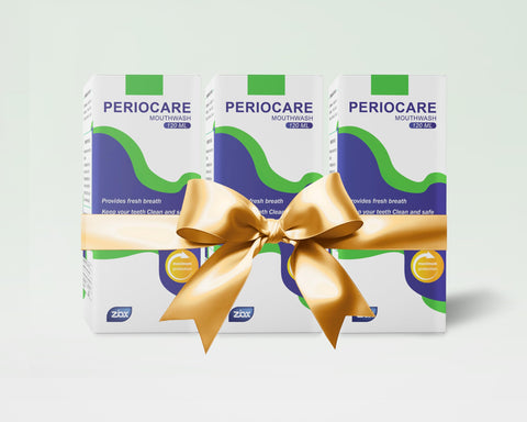 Periocare Mouthwash – Fresh Breath & Oral Protection – 120 ml – Special Offer (3 Packs)