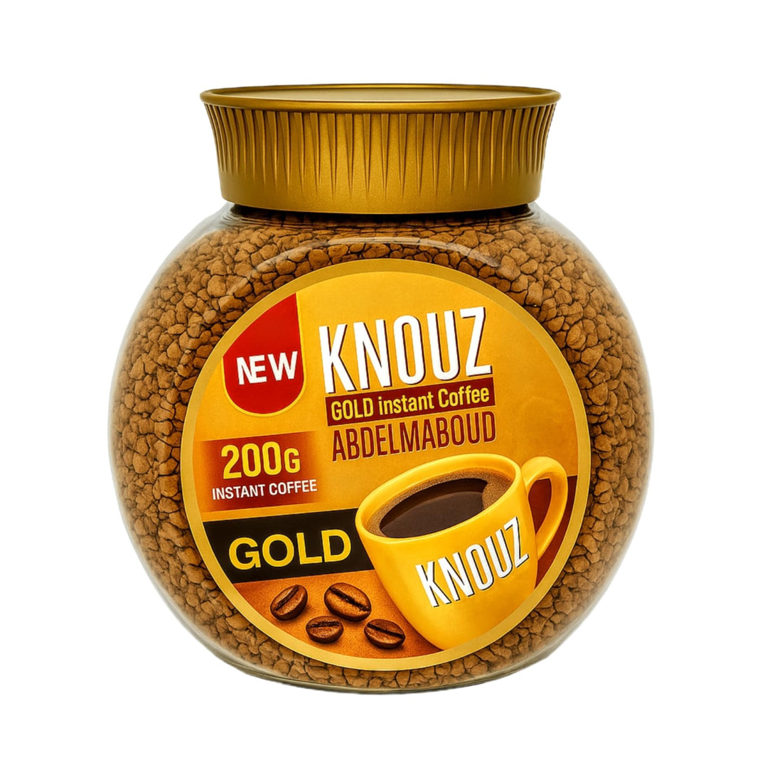 Kunouz Coffee Abdul Maboud Instant Coffee Gold 200g